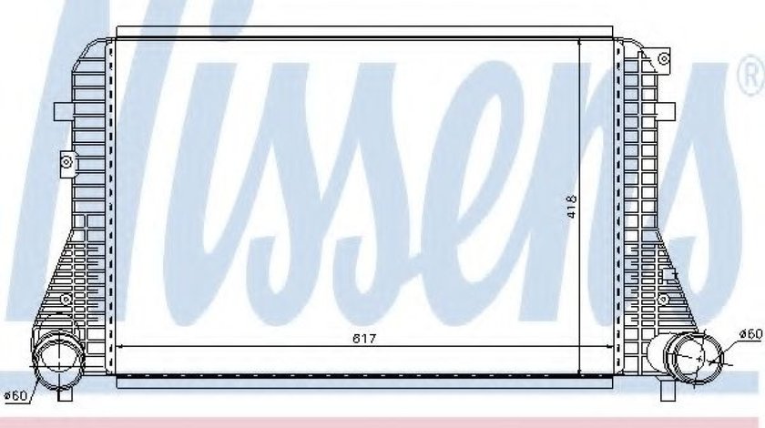 Intercooler, compresor VW EOS (1F7, 1F8) (2006 - 2016) NISSENS 96568 piesa NOUA