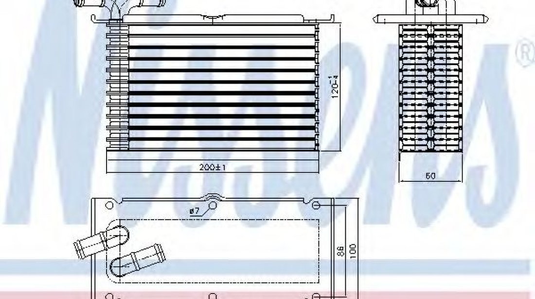 Intercooler, compresor VW GOLF PLUS (5M1, 521) (2005 - 2013) NISSENS 96470 piesa NOUA