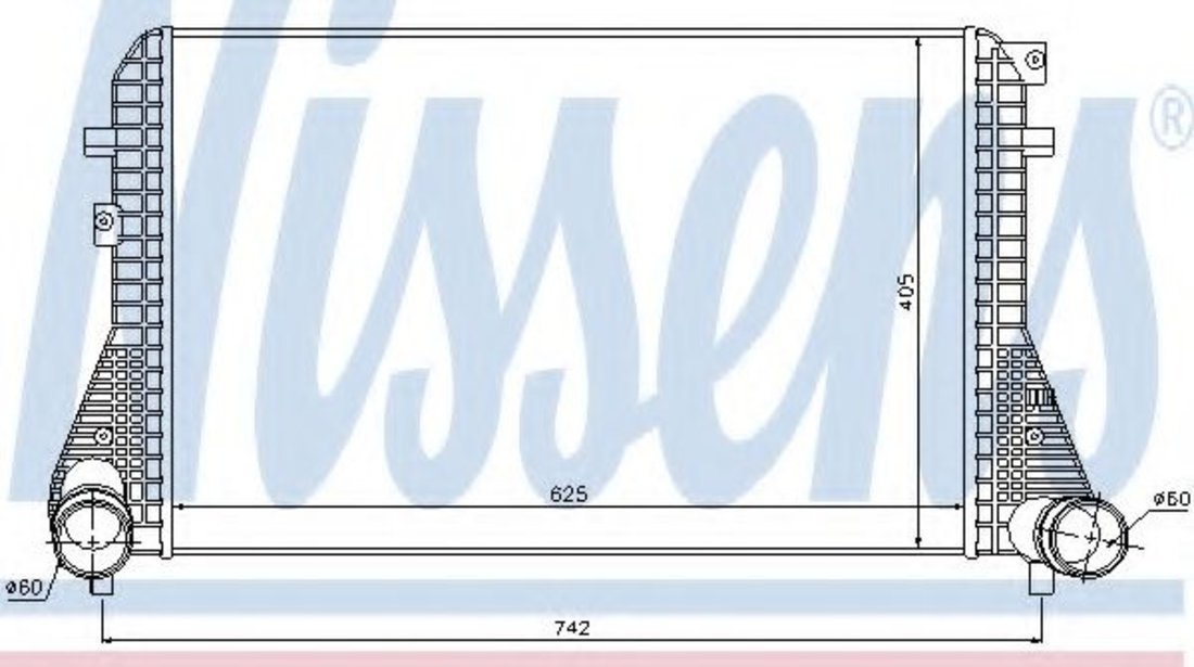 Intercooler, compresor VW GOLF VI Cabriolet (517) (2011 - 2016) NISSENS 96542 piesa NOUA