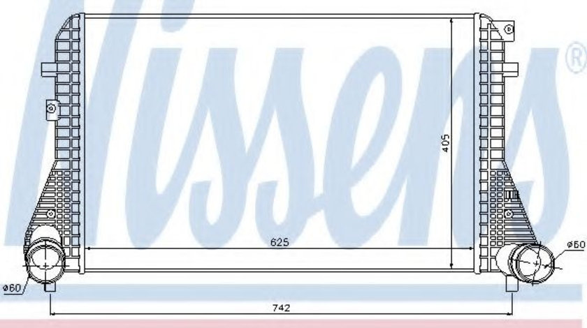 Intercooler, compresor VW GOLF VI Cabriolet (517) (2011 - 2016) NISSENS 96542 piesa NOUA