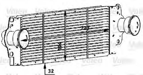 Intercooler, compresor VW MULTIVAN V (7HM, 7HN, 7HF, 7EF, 7EM, 7EN) (2003 - 2015) VALEO 818272 piesa...