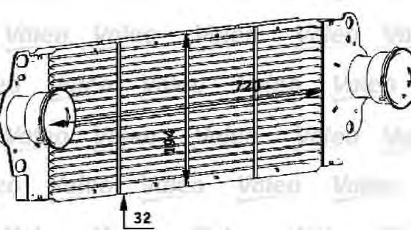 Intercooler, compresor VW MULTIVAN VI (SGF, SGM, SGN) (2015 - 2016) VALEO 818272 piesa NOUA