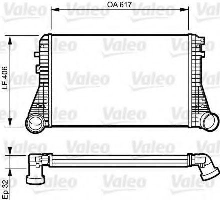 Intercooler, compresor VW PASSAT (3C2) (2005 - 2010) VALEO 818795 piesa NOUA