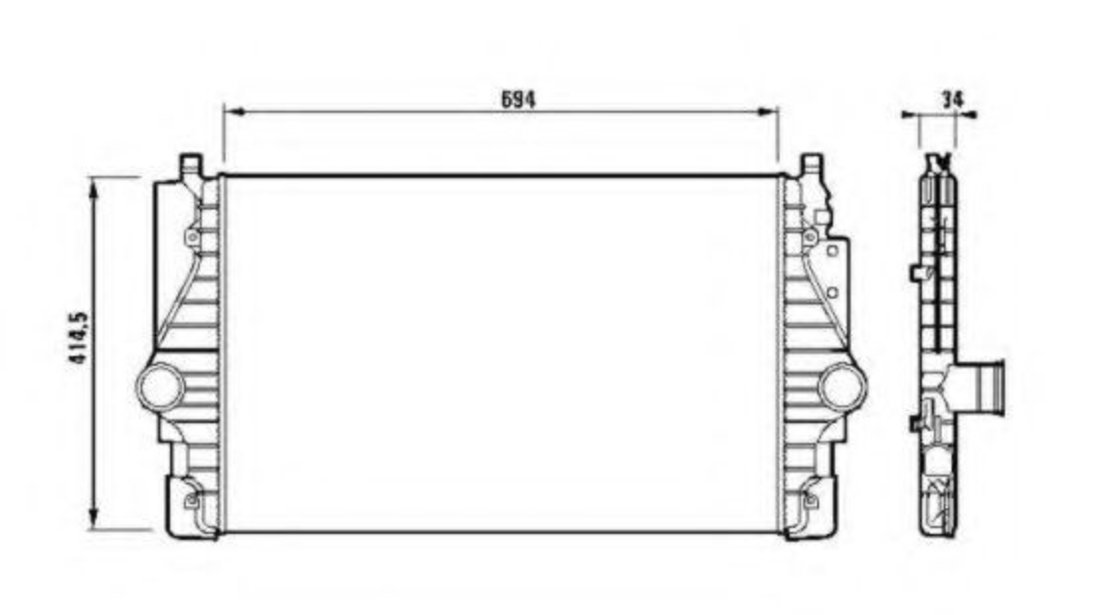 Intercooler, compresor VW PASSAT Variant (3B5) (1997 - 2001) NRF 30873 piesa NOUA