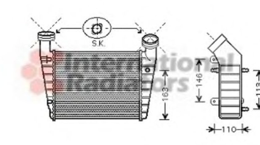 Intercooler, compresor VW PASSAT Variant (3B5) (1997 - 2001) VAN WEZEL 58004238 piesa NOUA