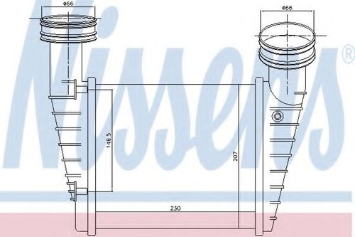 Intercooler, compresor VW PASSAT Variant (3B6) (2000 - 2005) NISSENS 96680 piesa NOUA