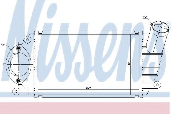 Intercooler, compresor VW POLO (6N2) (1999 - 2001) NISSENS 96794 piesa NOUA