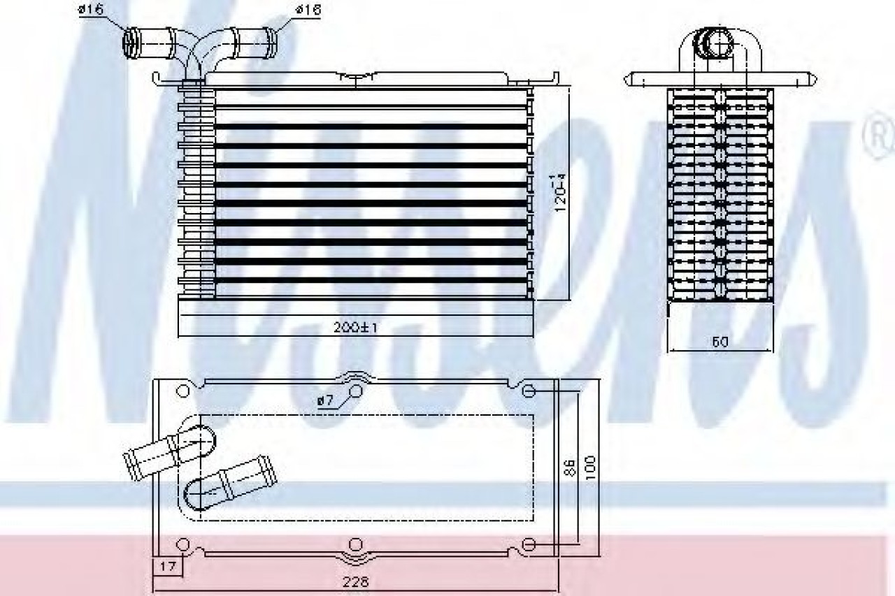 Intercooler, compresor VW TOURAN (1T3) (2010 - 2015) NISSENS 96470 piesa NOUA