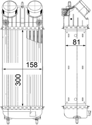 Intercooler Mahle Behr Citroën CI 265 000P