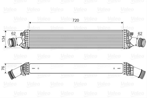 Intercooler Valeo Audi 818654