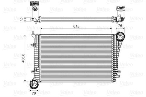 Intercooler Valeo Skoda 818675