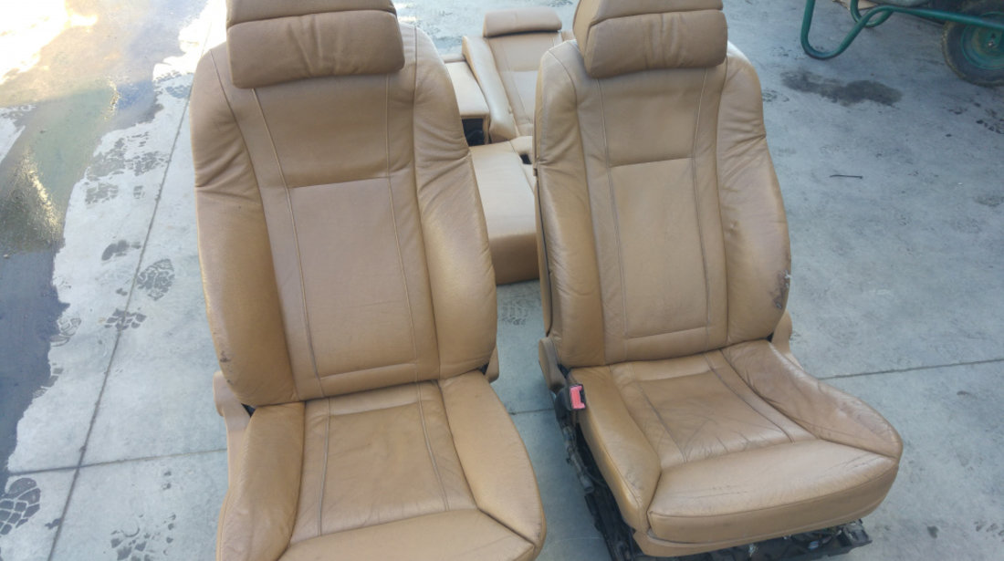 Interior piele bmw seria 7 e65 scaune full electric cu incalzire complete  cu motorase #58527100