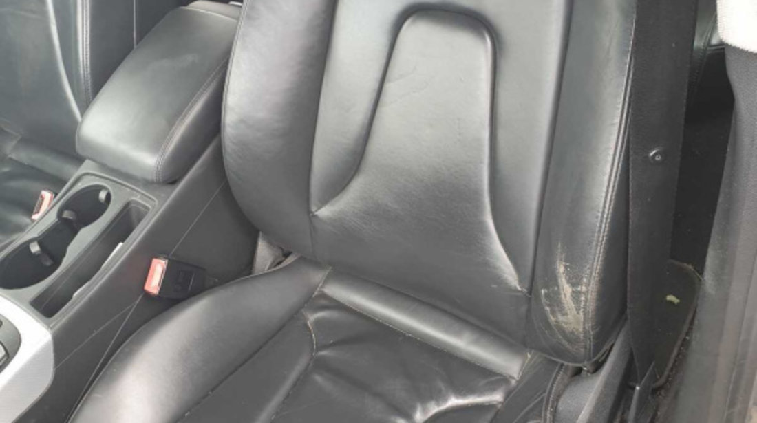 Interior Piele Neagra Fara Incalzire Scaune Fata Stanga Dreapta Bancheta Sezut cu Spatar Audi A5 Sportback 2008 - 2016 [C5534] [C5535] [C5536]