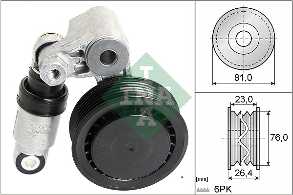 Intinzator curea, curea distributie (534001110 INA) VW