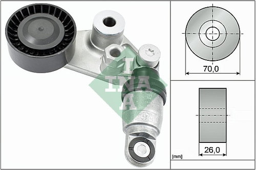 Intinzator curea, curea distributie (534029710 INA) SSANGYONG