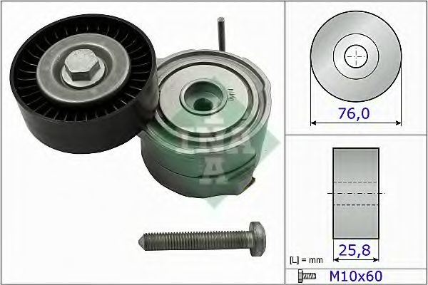 Intinzator curea, curea distributie AUDI A4 (8K2, B8) (2007 - 2015) INA 534 0375 10 piesa NOUA