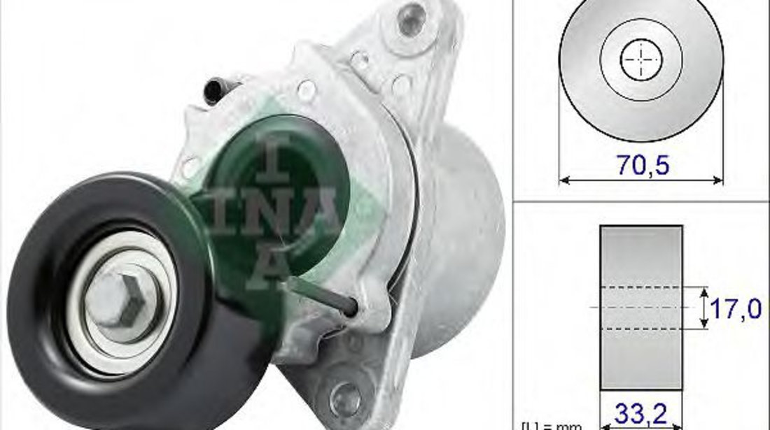 Intinzator curea, curea distributie NISSAN NAVARA (D40) (2004 - 2016) INA 534 0435 10 piesa NOUA