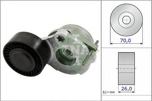 Intinzator,curea transmisie AUDI A5 Sportback (8TA) (2009 - 2016) INA 534 0470 10 piesa NOUA