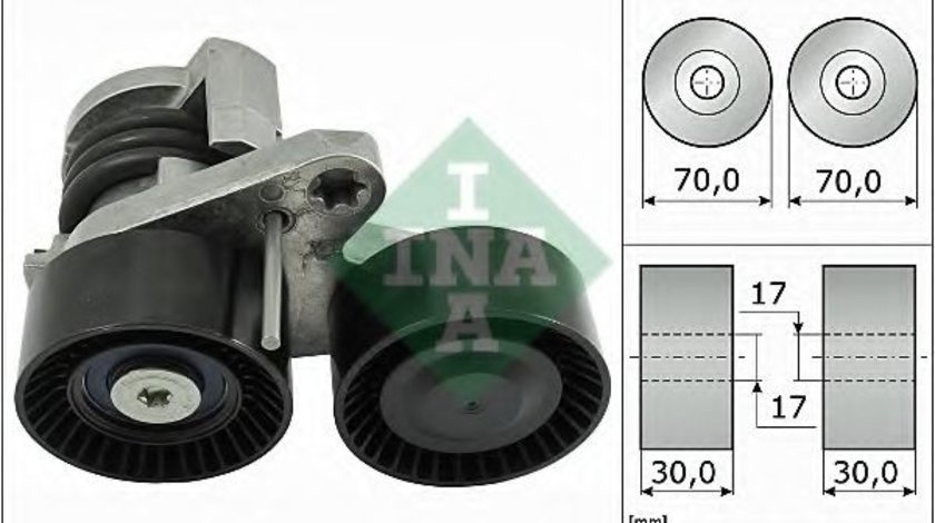 Intinzator,curea transmisie BMW Seria 3 (E90) (2005 - 2011) INA 534 0496 10 piesa NOUA