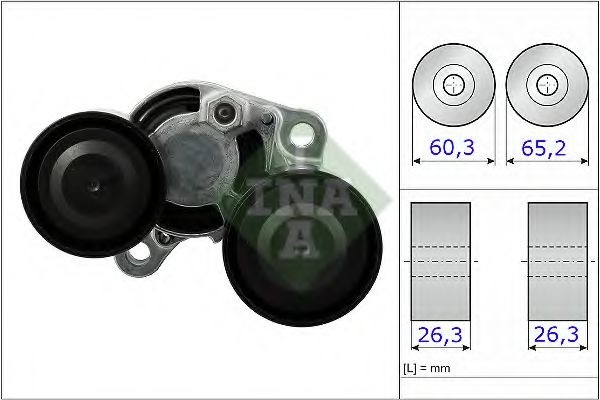 Intinzator,curea transmisie BMW Seria 5 (F10, F18) (2009 - 2016) INA 534 0482 10 piesa NOUA