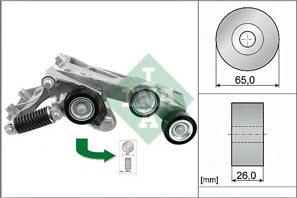 Intinzator,curea transmisie MERCEDES B-CLASS (W245) (2005 - 2011) INA 534 0446 10 piesa NOUA