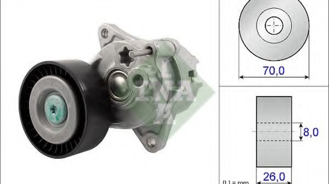 Intinzator,curea transmisie MERCEDES CLC-CLASS (CL203) (2008 - 2011) INA 534 0481 10 piesa NOUA