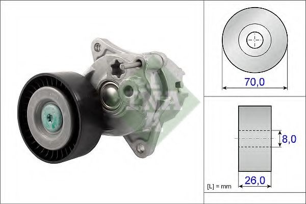 Intinzator,curea transmisie MERCEDES SPRINTER 5-t caroserie (906) (2006 - 2016) INA 534 0481 10 piesa NOUA