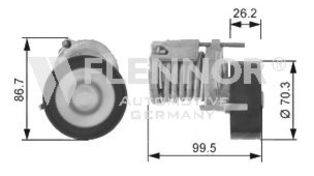 Intinzator,curea transmisie SKODA OCTAVIA I Combi (1U5) (1998 - 2010) FLENNOR FA20904 piesa NOUA