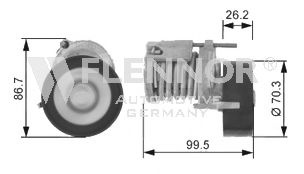 Intinzator,curea transmisie VW CADDY III Combi (2KB, 2KJ, 2CB, 2CJ) (2004 - 2016) FLENNOR FA20904 piesa NOUA