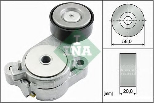 Intinzator,curea transmisie VW POLO (6R, 6C) (2009 - 2016) INA 534 0396 10 piesa NOUA