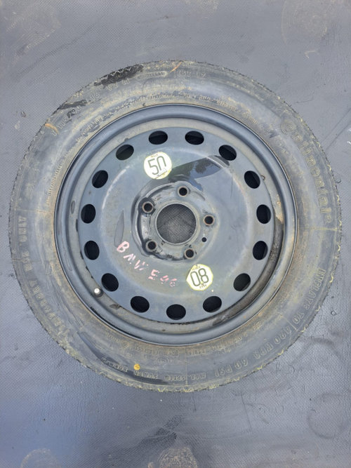 Jantă de rezervă anvelopa continental Opel Astra J/ BMW E46 - COD 115/70R16 92M