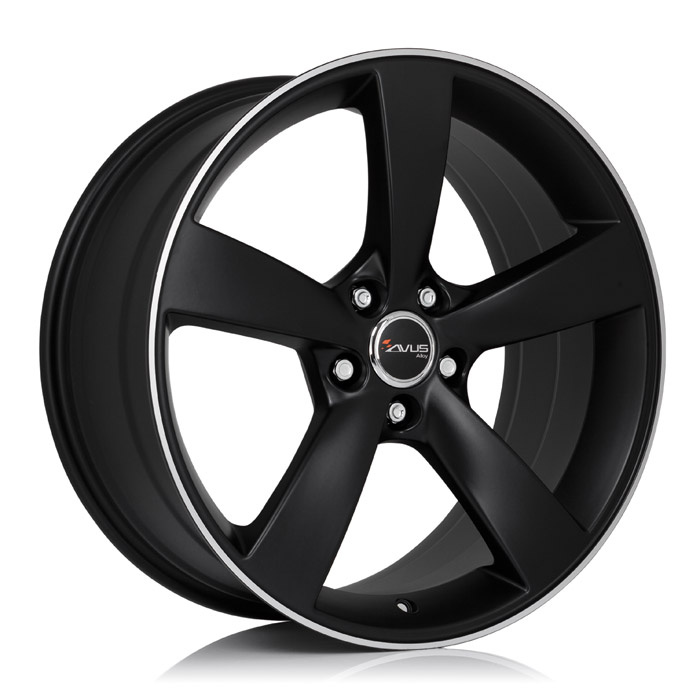 Janta aliaj Avus AF10 Matt Black Polished CB74.1 5/120 21X10 ET37