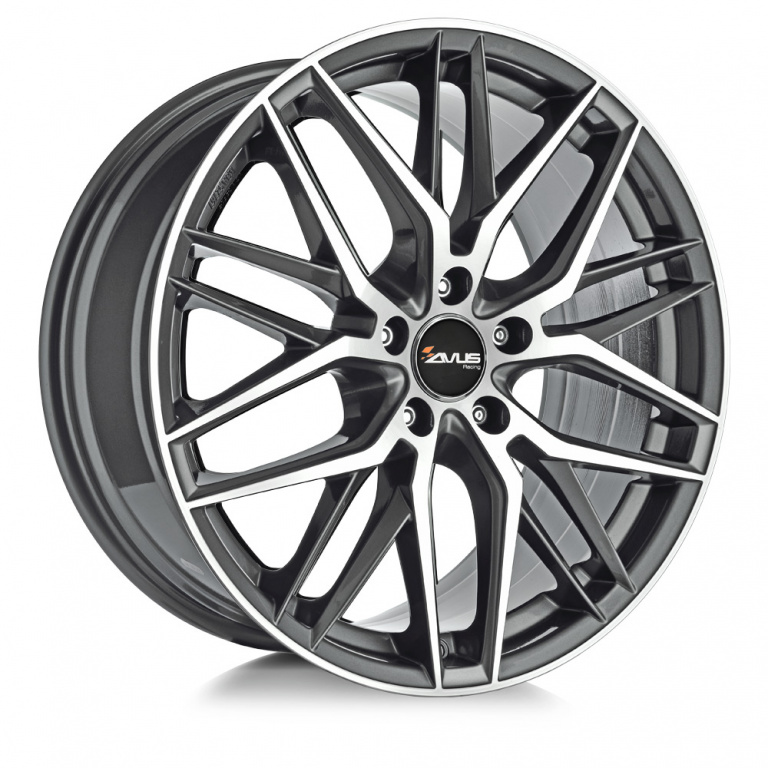 Janta aliaj Avus AF19 - RW 0.1 ANTHRACITE POLISHED CB66.7 5/112 18X8 ET30