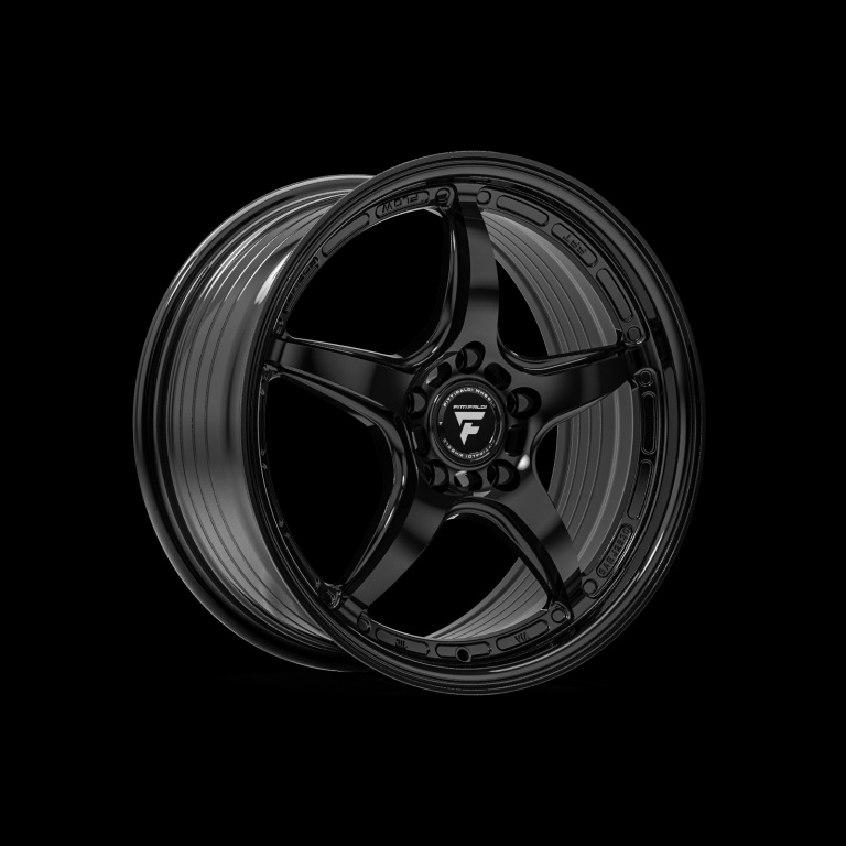 Janta aliaj FONDMETAL FS367 FITTIPALDI GLOSSY BLACK CB73.1 5/100 17X8 ET35