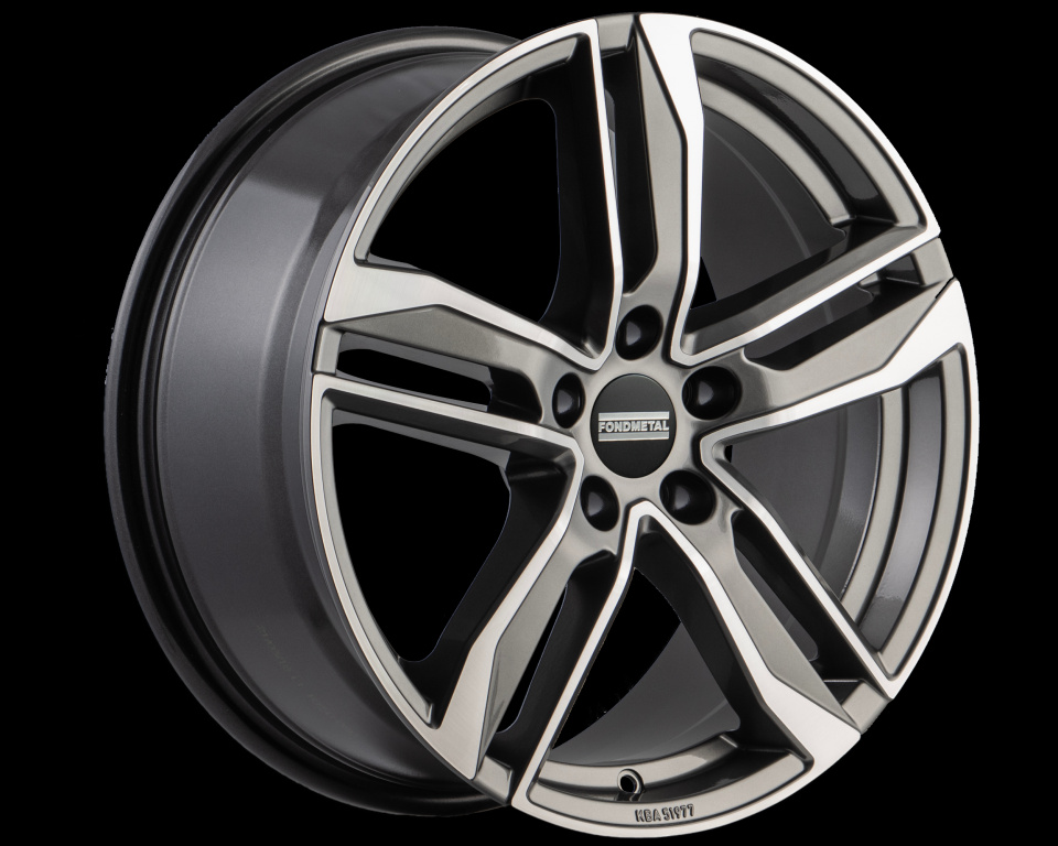 Janta aliaj FONDMETAL HEXIS (FMI01) GLOSSY TITANIUM MACHINED CB57.1 5/112 19X8.5 ET32