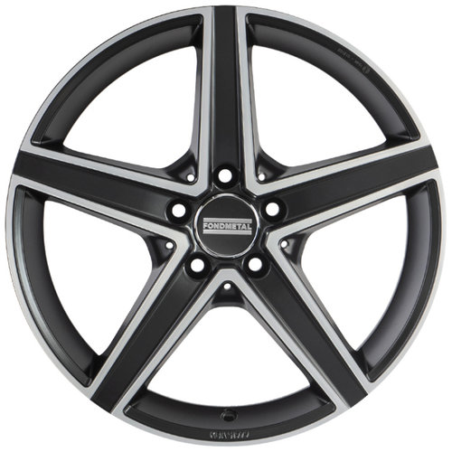 Janta aliaj FONDMETAL IOKE (FMI03) MATT BLACK MACHINED CB66.5 5/112 18X8 ET38