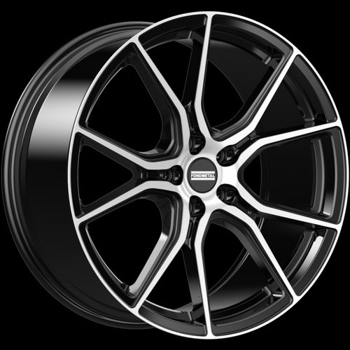 Janta aliaj FONDMETAL STC45 GLOSSY BLACK MACHINED CB70.65 5/114.3 20X9 ET38