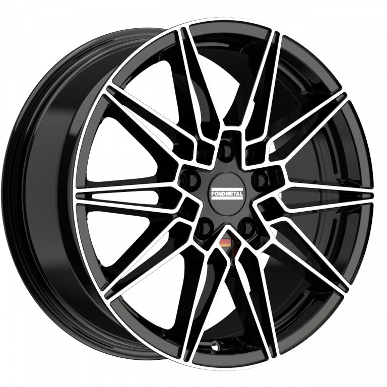 Janta aliaj FONDMETAL THOE (FMI08) GLOSSY BLACK MACHINED CB66.5 5/112 18X8 ET49