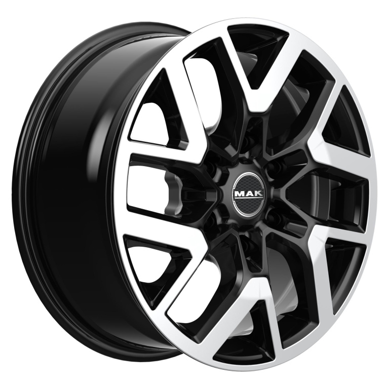 Janta aliaj MAK GRAVEL BLACK MIRROR CB74.1 6/125 16X6.5 ET50