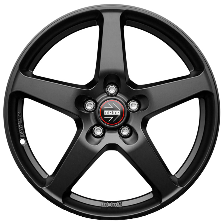 Janta aliaj MOMO FIVE MATT BLACK CB72.3 5/100 16X7 ET40