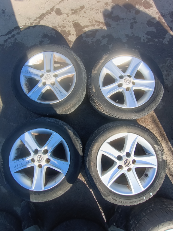 Janta Aliaj Set R16,5x114.3,Anvelope Iarna,Anvelope Uzate Mazda 6 (GG) 2002 - 2008 Motorina