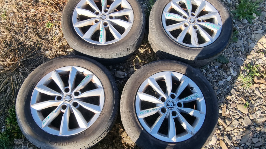 Jante 16 - 5 prezoane Skoda Octavia 3 2015, 205/55R16