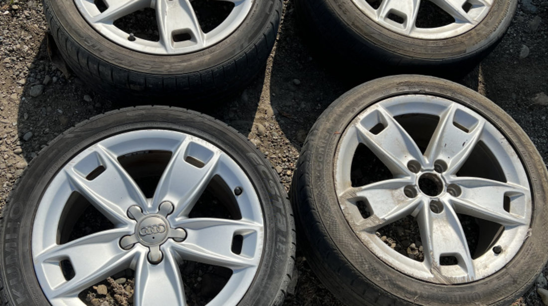 Jante 17 - 5 prezoane Audi A3 8P 2010, O JANTĂ CU DEFECT / ET56 / 225/45R17