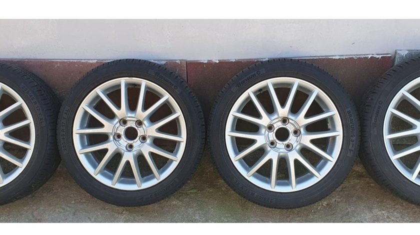 Jante aliaj 17" originale Vw GTI,R,GTD 5x112 Anvelope vara Barum 225/45/17