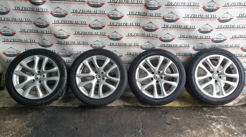 Jante aliaj originale cu anvelope vara (235/45/R17) 8Jx17H2 ET41 VW Golf 5 cod : 1K8601025B