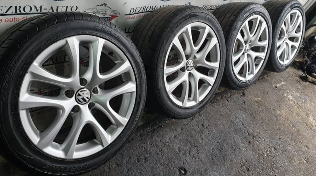 Jante aliaj originale cu anvelope vara (235/45/R17) 8Jx17H2 ET41 VW Golf 5  cod : 1K8601025B #81363397