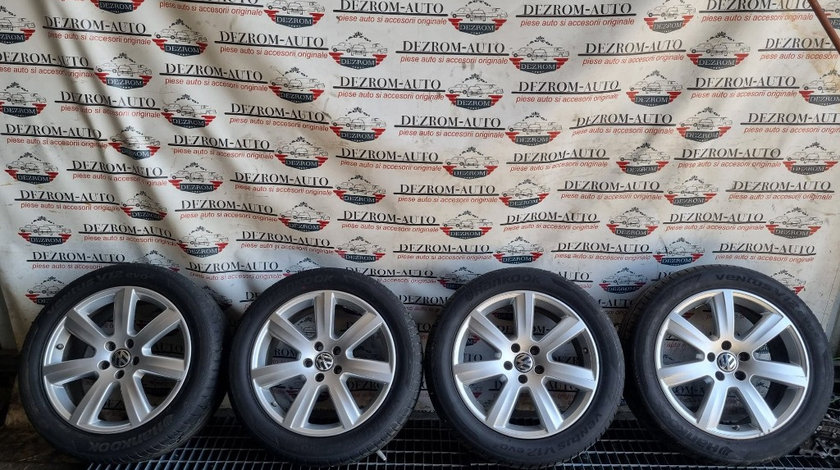 Jante originale aliaj R18 cu anvelope vara (Hankook 235/50/ZR18) VW Tiguan cod piesa : 3D0601025AM