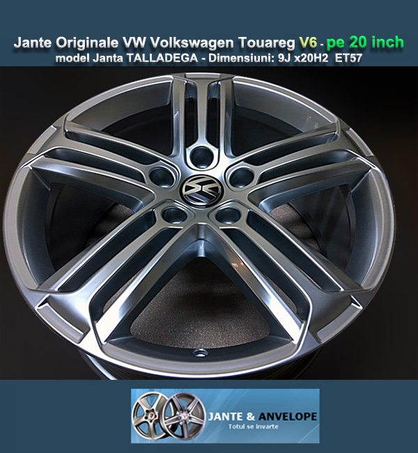 Jante Originale VW Volkswagen Touareg V6 model TALLADEGA pe 20 inch #2935662