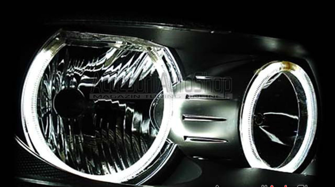 Kit Angel Eyes LED BMW Seria 3 E90 E91 - FARA XENON DE FABRICA #1083126