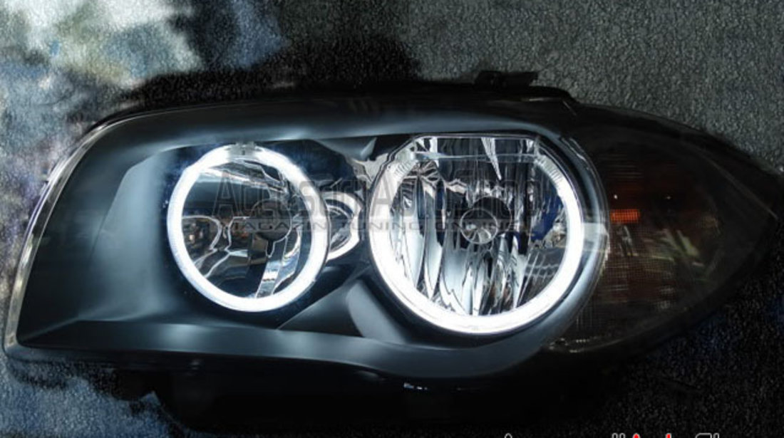 Kit Angel Eyes SMD LED BMW Seria 1 E87 - Faruri fara xenon #1467956